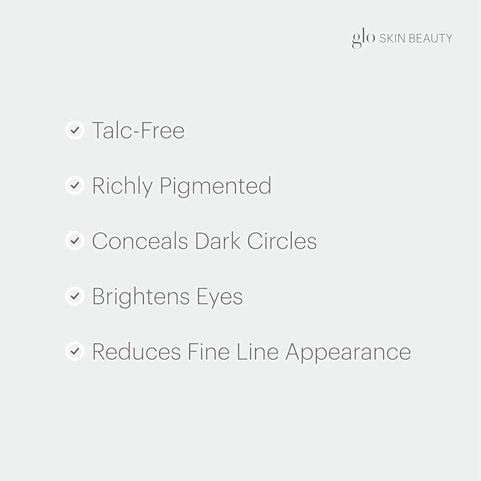 Glo Skin Beauty Under Eye Concealer Makeup with Duo Shades for Custom Blending - Corrects & Conceals Dark Circles & Redness - Buildable Longwearing Coverage (Honey)