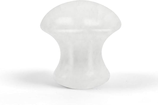 1 Pc Mushroom Jade Gua Sha Facial Tools, Jade Roller Guasha Massage Crystal WhiteJade Stone Mushroom Shaped Face Lift Remove Wrinkles Massager for Women Spa, Massage Knobs for Body Relaxing