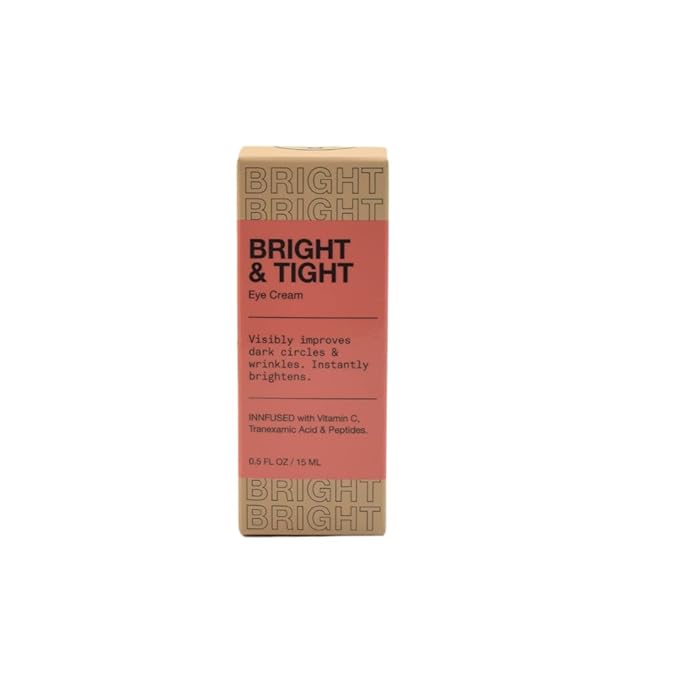 iNNBEAUTY PROJECT Bright & Tight Dark Circle Firming Eye Cream with Vitamin C & Peptides 0.5 oz / 15 mL