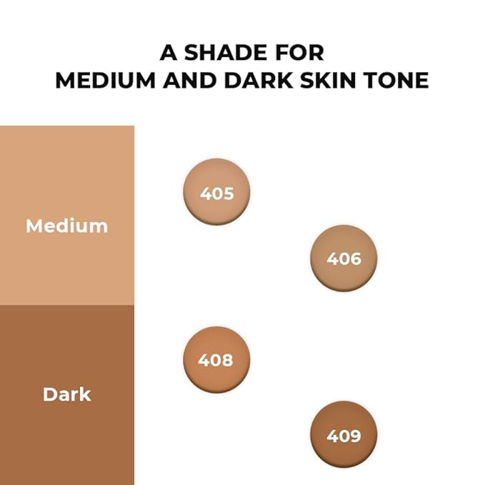 Lamel- Smart Skin Serum Tinted Foundation - 409 Deep Beige | Smoothens skin | Weightless texture| Blurs pores | All-day wear | 35ml