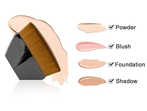 Foundation Makeup Brush Fast Flawless Application Blusher Liquid Cream Powder Cosmetic Body Blending Tool, Black