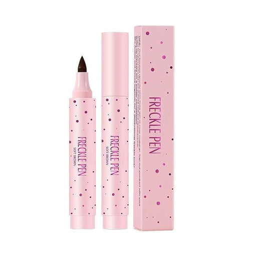 Freckle Pen Faux Freckle Pen Colour Pop Freckle Pen Supernaturally Realistic Freckles Makeup Brush Fantastic Freckles Pen Long-lasting Waterproof Soft-point Absorbent Pen For a Natural and Easy Makeup Look (Double)