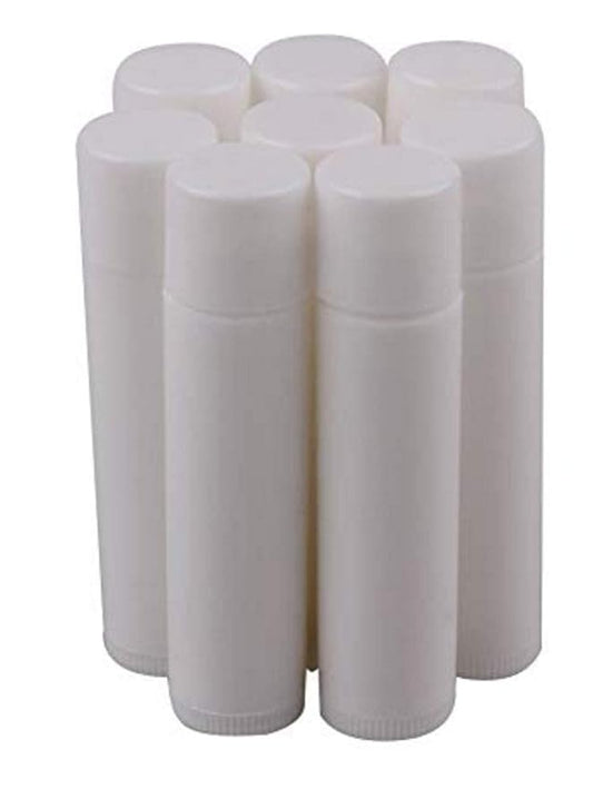50PCS 5ml Empty Refill White Plastic Lip Gloss Balm LipStick Tubes Sample Packing Vials Holder Bottles DIY Beauty Tool