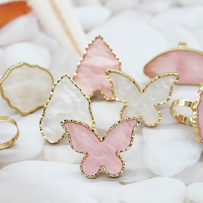 2 Pcs Nail Art Palette Ring Nail Color Mixing Tray Nail Polishing Palette Makeup Foundation Mixing Plate with Finger Ring for Nail Salon Shop Square