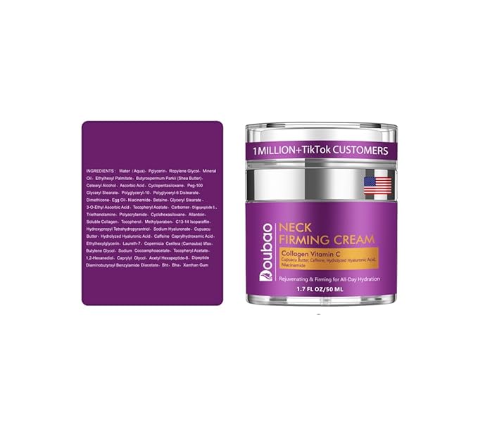 Advanced Neck Firming Cream – 3% Retinol & Hyaluronic Acid for Wrinkle Reduction, Lifting & Skin Tightening – Anti-Aging Moisturizer for Face, Neck & Décolleté – Deep Hydration, 1.7 FL OZ