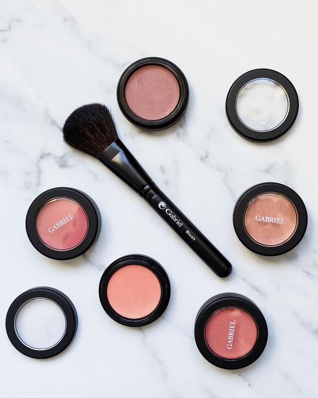 Gabriel Cosmetics Multi Pot (Dahlia - Pink/Gold Shimmer), 3-in-1 Smooth Finish Formula for Eyes,Lips, and Cheeks. Natural, Paraben Free, Vegan, Gluten-free, Cruelty-free, Non GMO, 0.08 oz.