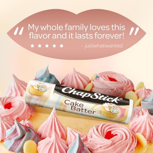 ChapStick Lip Care Bundle – Ice Cream Classics + Cake Batter Lip Balm, 0.15 Ea (5 Piece Set)