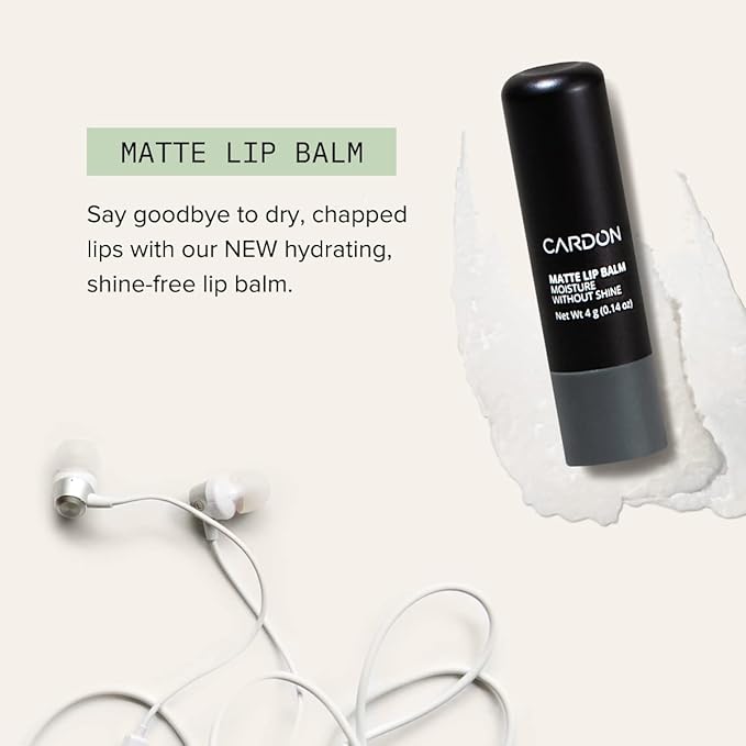 Cardon Jet Set Travel Sized Mens Skin Care Kit, Cactus Based Korean Skin Care Men, Includes SPF Sunscreen Moisturizer, Dark Circle Eye Rescue Cream, Clay Cleanser, 3-in-1 Hydro Gel, Lip Balm- Gift Set