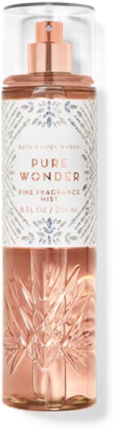 Bath & Body Works - 3 Piece Bundle - Spray - Body Cream - Shower Gel - Full Size and Gift Bag HELLO GORGEOUS (Pure Wonder)