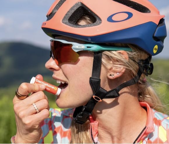 Dermatone Pomegranate Lip Balm | Moisturizing | Aloe and Vitamin E | Soothe & Replenish Chapped Lips | 3-pack (Pomegranate, 0.15oz sticks)