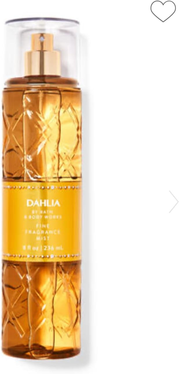 Bath & Body Works - 3 Piece Bundle - Spray - Body Cream - Shower Gel - Full Size and Gift Bag HELLO GORGEOUS (Dahlia)