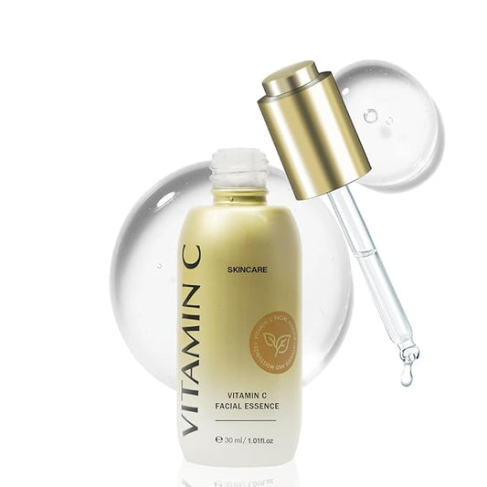 Vitamin C Serum for Face with Hyaluronic Acid, Boost Skin Collagen, Brightening, Antioxidant, Anti-Aging, Hydrate & Plump, Improve Appearance of Dark Spots, Tone, Fine Lines Facial Serum 30ml/1 fl oz