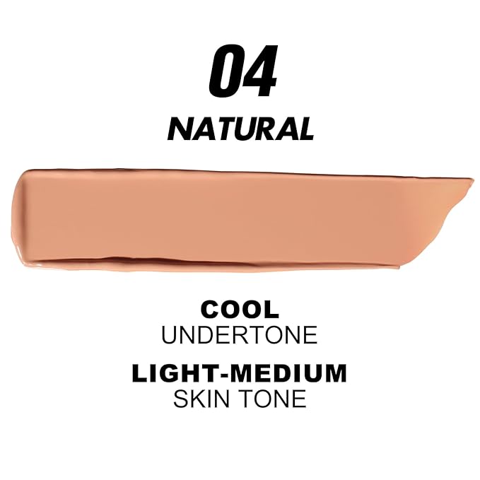 FOCALLURE 2 Pcs Liquid Foundation, Skin Evolution Foundation + Concealer, Full Coverage Foundation Makeup, Durable, Waterproof, Oil-Control, Hides Wrinkles & Lines, Natural