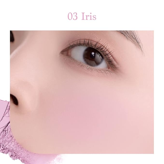 Dasique Blending Mood Cheek #05 Violet Knit l Vegan, Cruelty-Free l 4 Blendable Shades in Lightweight, Long-lasting, Smooth Powder