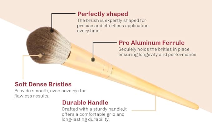 8pcs Gold Makeup Brush Set for All Skill Levels Easy Clean Soft Lint Free Brushes Travel Friendly Kit Foundation Powder Eyeshadow Blush Contour