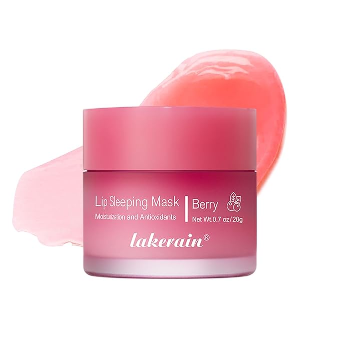 Lip Mask Sleeping,Nourish Hydrate Lip Mask,Lip Oil,Lip Balm, Lip Skin Care,Hydrating, Moisturizing Lip Lines Night Sleep Anti-chapped Lip Cream (Berry)