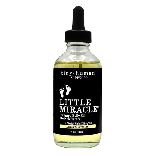Little Miracle Preggo Belly Oil (Lemon & Lavender) for Pregnancy Stretch Marks and Itching