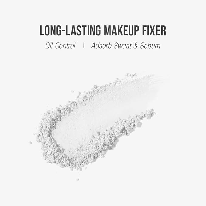 Finish Setting Pact - Blurs Pore & Fine Lines, Long-wearing, Matte Finish, Ideal for Oily Skin, Korean Makeup, 0.14 Oz. (01 White, 0.14 Oz.)