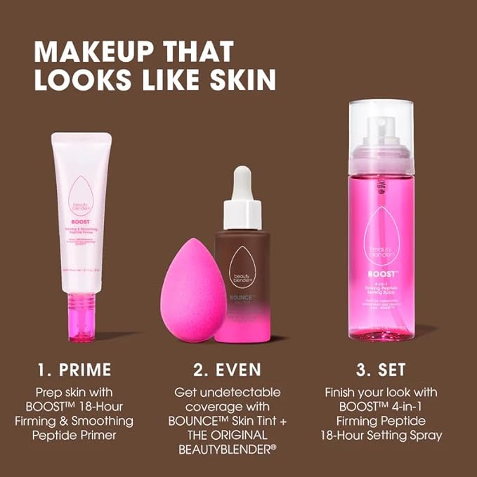 Beautyblender 12-Hour Always on Radiant Skin Tint, Breathable Serum Foundation Stays Put for All Day Long Wear, Infused with Hyaluronic Acid & Niacinamide, Deep 2