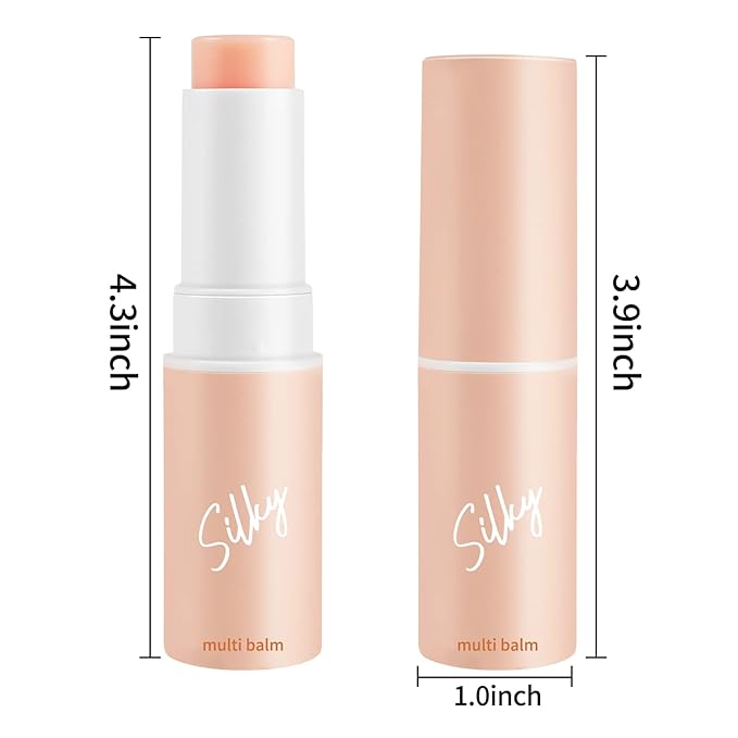 Boobeen Multi Moisturizer Balm Stick for Face, Moisture Balm Makeup Pen for Body, Hydrating Primer for Dry Skin Care,Glossy