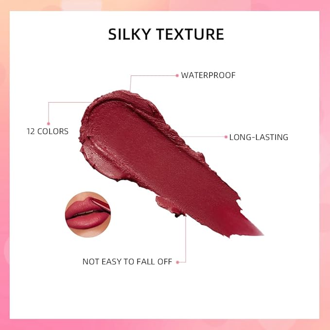 ibcccndc 6PCS Lip Liner and Lipstick Set - High Pigmented Creamy Matte Lip Liner Pencil Set for Girls and Women, Lip Makeup Gift Sets - Waterproof Formula (B)