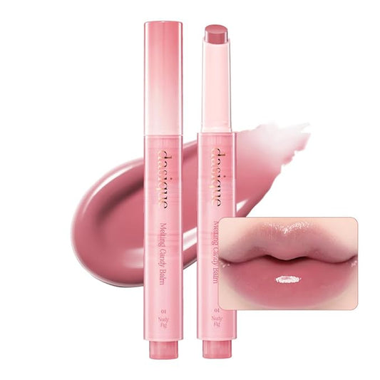 Dasique Melting Candy Balm (#04 Nudy Fig) | Glossy Balm | Moisturizing | For dry Lips | Vegan
