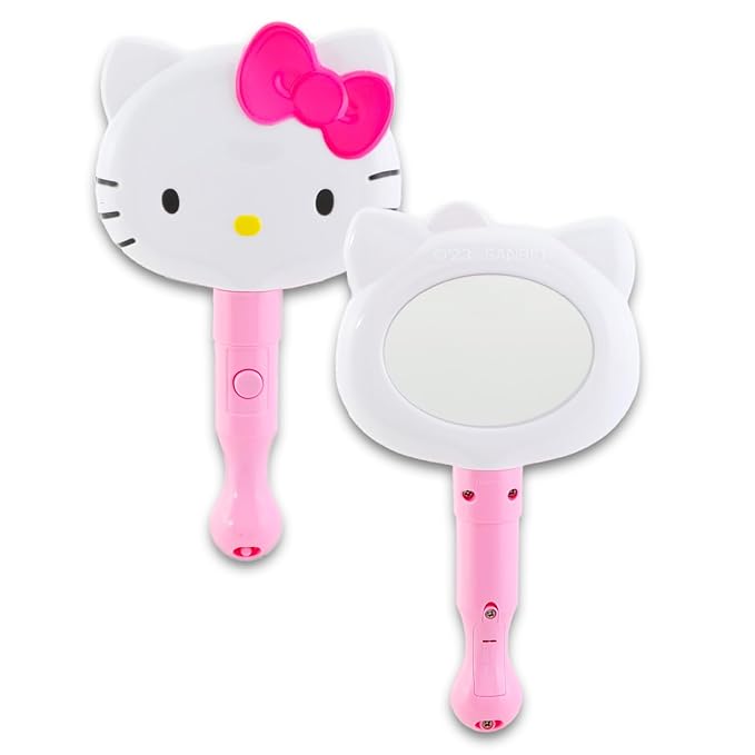 Hello Kitty Lip Balm Set - Bundle with Hello Kitty 4 Pack Lip Balm Plus Hello Kitty Light Up Mirror, Stickers, More | Hello Kitty Lip Balm for Girls