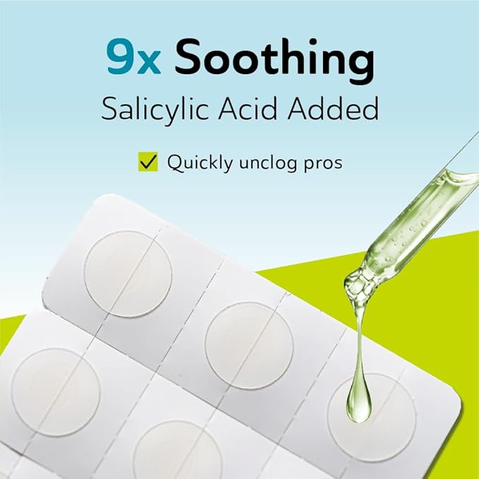 Invisible Salicylic Acid Pimple Patches for Face - Redness Reducing Hydrocolloid Acne Patches, Clear Pimple & Zit Patches for Blind Pimples - 132 Count 2 Sizes Soothing Plus (Clear Patch)