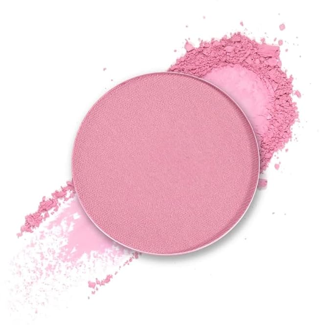 Besame Cosmetics - Touch of Pink Blush Refill, Pressed Powder Travel Compact Blush Refill