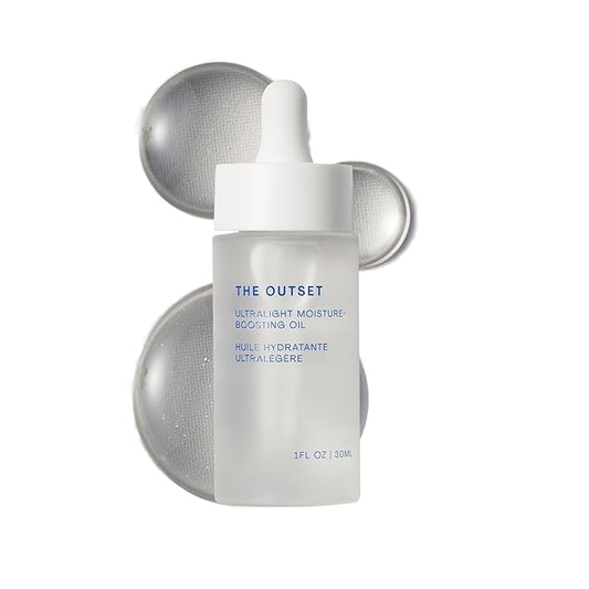 The Outset Ultralight Moisture Boosting Face Oil - Fragrance Free with Squalane - Non-clogging, Fast-Absorbing - Clean, Vegan, Gluten Free - All Skin Types, Sensitive Skin - 1 fl oz