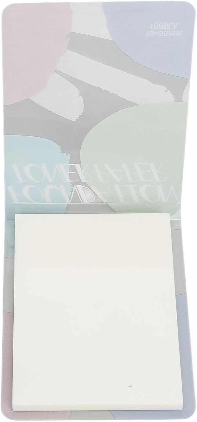 200 Sheets Nail Art Cosmetic Palette Paper Disposable Nail Art Palette Paper Mix Colors for Daily Use