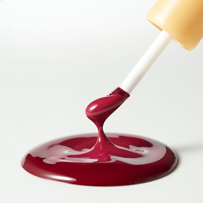 Laka Fruity Glam Tint, 4.5g/0.15 oz., Glowing Lip Stain with Wide Color Spectrum, Hydrating & Lightweight Texture, Long-Lasting Bold Stain, Non-Sticky, Vegan, K-Beauty (#125 Mango)