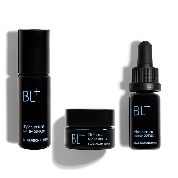 Blue Lagoon - BL+ Award Winners Kit, BL+ Eye Serum, BL+ The Serum, BL+ The Cream (20% Savings - $268 Value) | Sustainable, Bioactive Luxury Skincare (3-Piece Set)