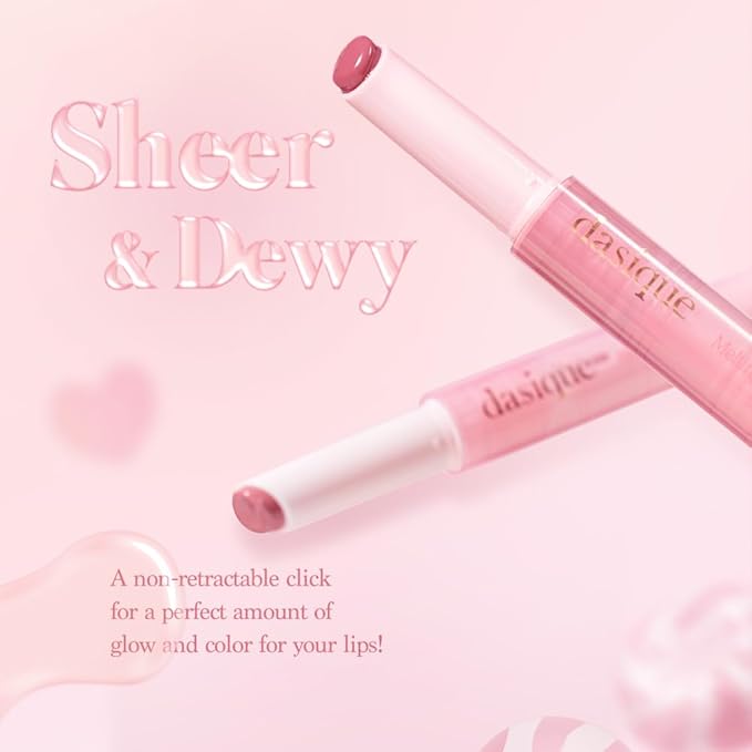 Dasique Melting Candy Balm (#04 Nudy Fig) | Glossy Balm | Moisturizing | For dry Lips | Vegan