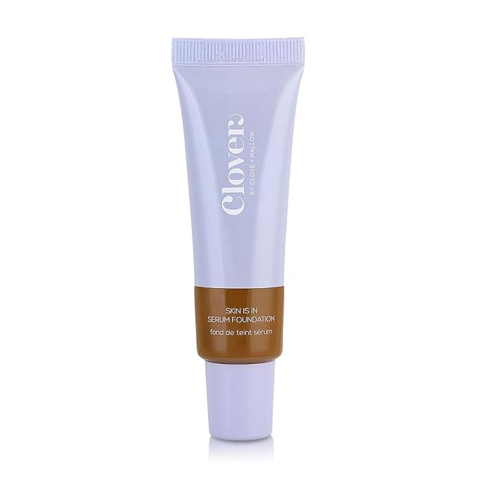 Clover Skin Is In Serum Foundation | Hydrating Face Serum, Lightweight Foundation, Cruelty-Free & Vegan | With Squalane And Sunflower Seed Wax | 30 ml - Shade 11 (Dark)