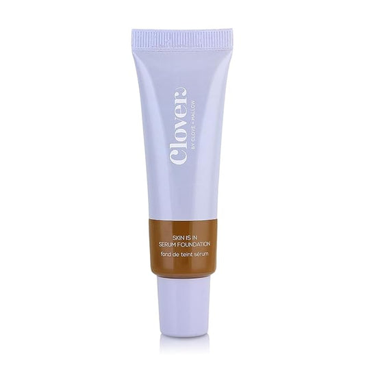 Clover Skin Is In Serum Foundation | Hydrating Face Serum, Lightweight Foundation, Cruelty-Free & Vegan | With Squalane And Sunflower Seed Wax | 30 ml - Shade 11 (Dark)