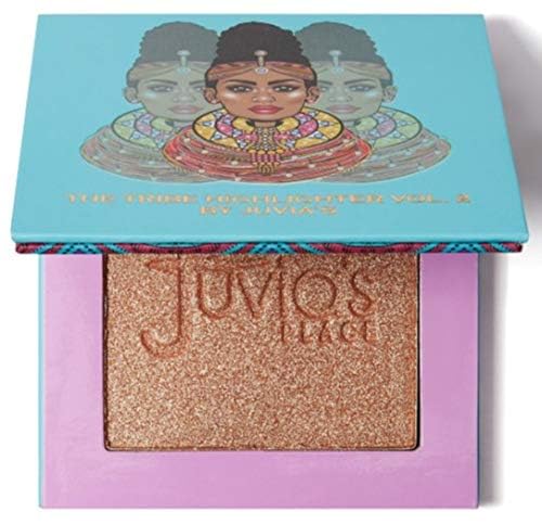 Juvia's Place Highlighter Tribe Glow Vol.2 - Highlighter Powder, Baked Highlighter, Shimmer Highlighter Makeup, Long-Wearing & Illuminating Cheek Highlighter - Suitable for Medium Skin Tones