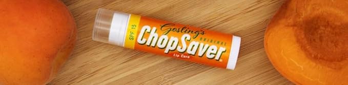Goslings Original ChopSaver SPF 15 Lip Care, All Natural Lip Balm with SPF, Chapstick for Musicians and More, Effective Relief for Dry, Cracked Lips and Skin, Made in USA, 0.15 Oz (Pack of 6)