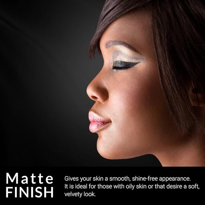 Cream To Powder Foundation by Flori Roberts, Full Coverage for Women of Color or Deeper Skin Tones, Long Lasting Makeup, Matte Finish, Covers Uneven Complexion and Hides Imperfections, 0.30 oz