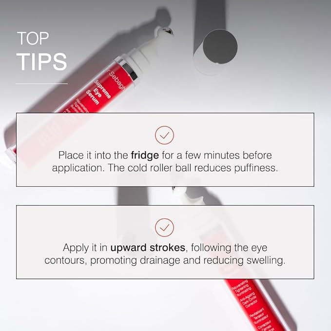 Dr Sebagh® Suprême Under Eye Tightening Serum [ADVANCED ROLL-ON FORMULA] - Under Eye Dark Circle, Puffiness, Fine Lines & Eye Bags Remover - Eye Serum Anti-Aging Wrinkles - Eye Treatment (0.51 fl Oz)