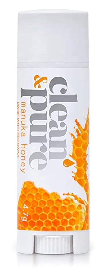 Lip Balm (Manuka Honey) | Lip Care With 100% All Natural Beeswax and Vitamin E Oil | Flavored Lip Balm for Dry…