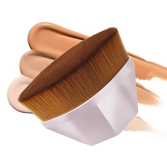 Foundation Makeup Brush Fast Flawless Application Blusher Liquid Cream Powder Cosmetic Body Blending Tool, Pink