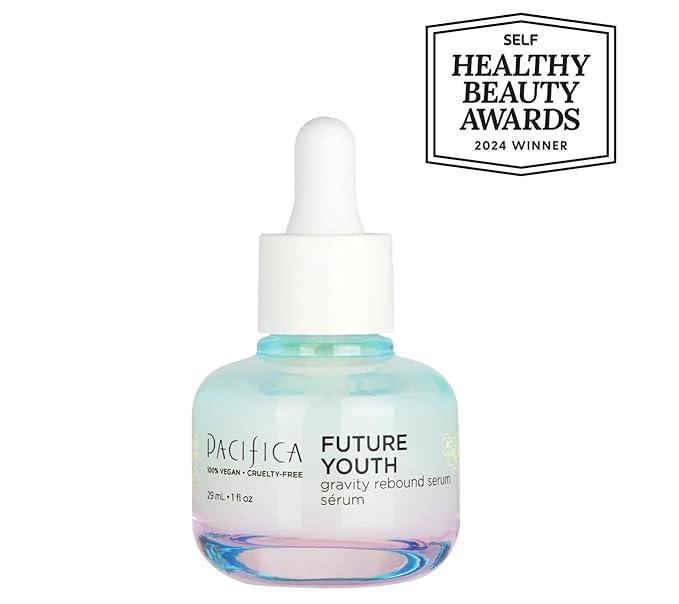 Pacifica Future Youth Gravity Rebound Face Serum – Multi-Peptide Firming Facial Serum for Fine Lines, Anti-Aging & Elasticity Vegan & Cruelty-Free Dermatologist Tested