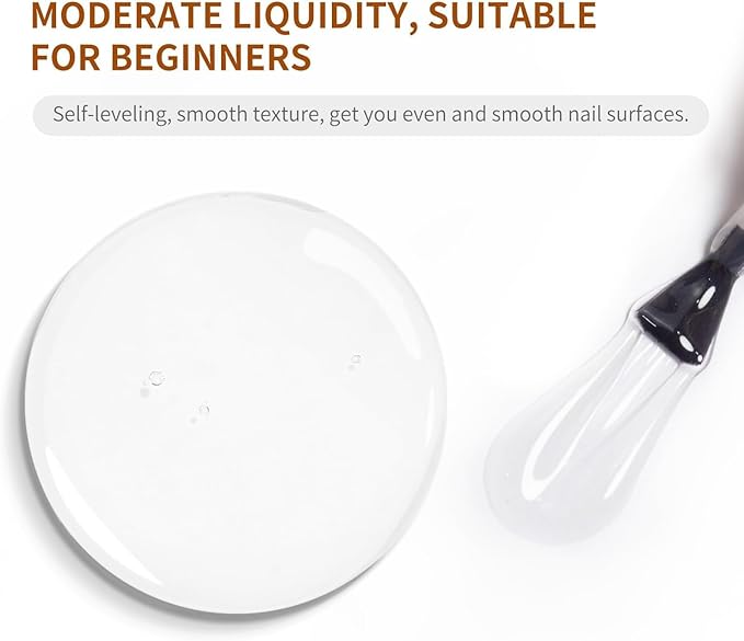 JODSONE Clear Builder Gel for Nails 16.5ml, Nail Strengthener Gel Polish for Thickening, Nail Extension, Apex Building, Repair and Long Lasting Nail Art Design Gift for Women