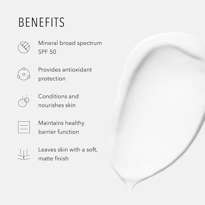 HydroPeptide Solar Defense Face Sunscreen, SPF 50 Broad Spectrum, Non-Tinted, Moisturizer & Antioxidant Rich, 1.7 Ounce