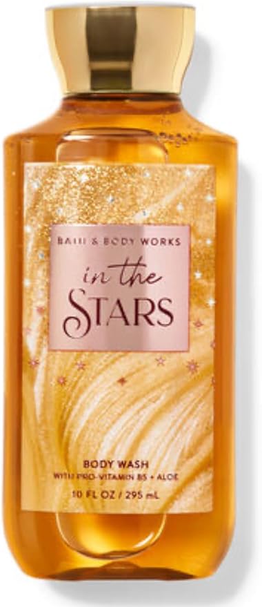 Bath & Body Works - 3 Piece Bundle - Spray - Body Cream - Shower Gel - Full Size and Gift Bag HELLO GORGEOUS (In The Stars)