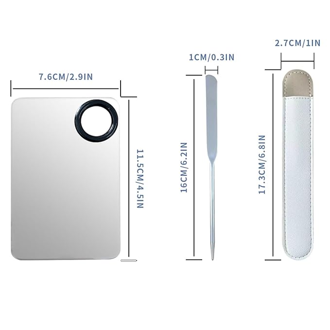 Korean Makeup Spatula Set, Professional Stainless Steel Makeup Spatula With Foundation Palette,Picasso Foundation Makeup stick Set