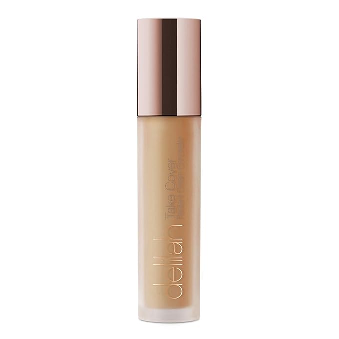 delilah - Take Cover Radiant Cream Concealer - Chashmere - Blendable, Hydrating, Long-Lasting, Light Reflecting, Imperfections Corrector - Enriched with Vitamin E - Medium to Full Coverage - 0.12 Oz