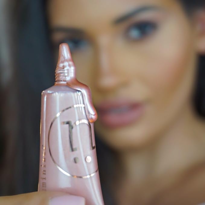 M2U NYC Liquid Highlighter Makeup – Lightweight Luminizer for Natural Radiant Glow with Shimmer – Ultra Smooth Hydrating Illuminator, Face, Cheekbone & Body Glow Enhancer Pink Pearl (Mermaid Tears)