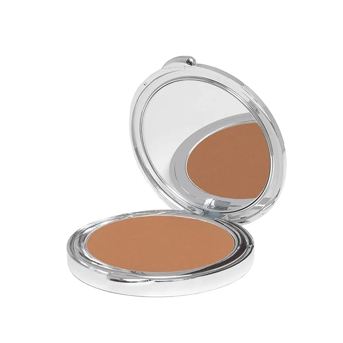 La Bella Donna Compressed Mineral Foundation - Face Powder Makeup Natural Looking Glowing Skin Wrinkle Defying Mattifying Finish Contour Makeup Long Lasting Full Coverage Sun Kissed Tan (Mahogany)
